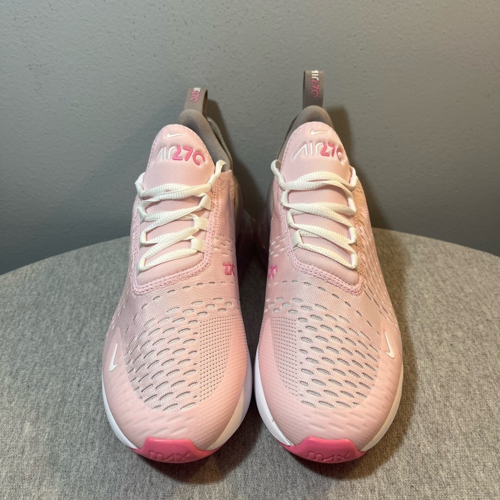Nike Air Max 270 BG Pink Foam Summit White Size 7Y / Women's Size 8.5 IB4435-663 - Picture 4 of 11